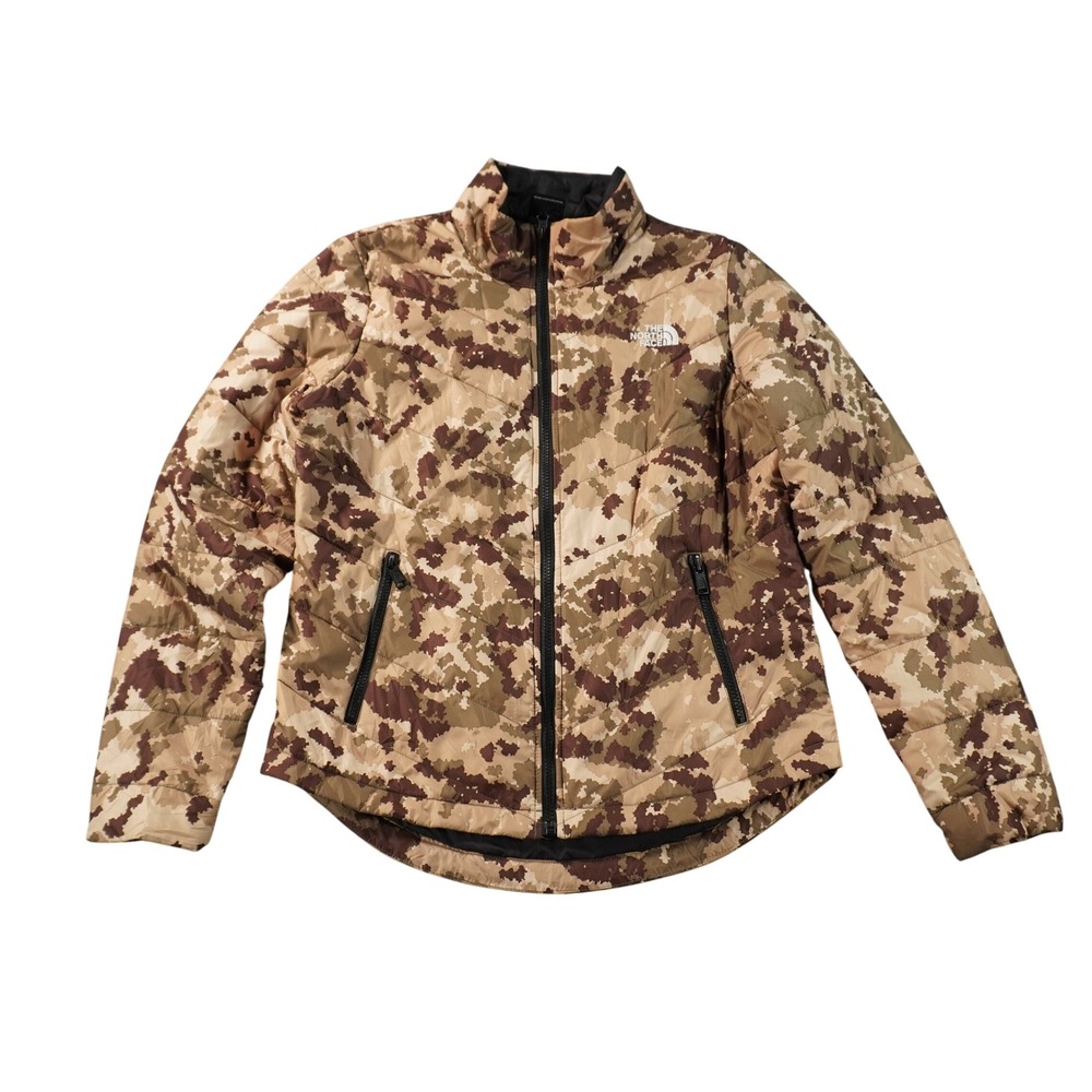 The North Face Thermoball Eco Jacket Womens Small Brown Digital Camo Puffer